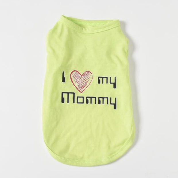 Lovely Mom Dad Dog Vest