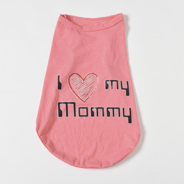 Lovely Mom Dad Dog Vest