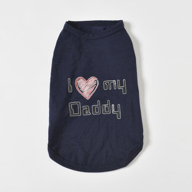 Lovely Mom Dad Dog Vest
