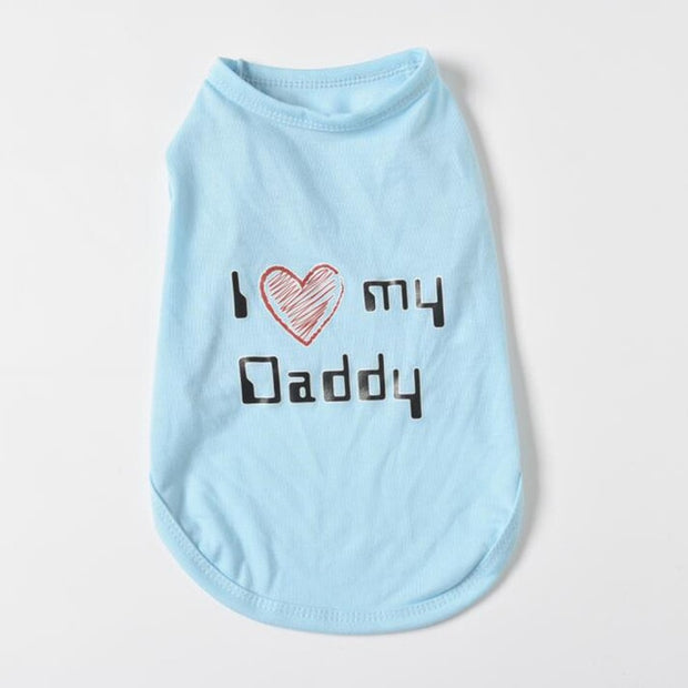 Lovely Mom Dad Dog Vest