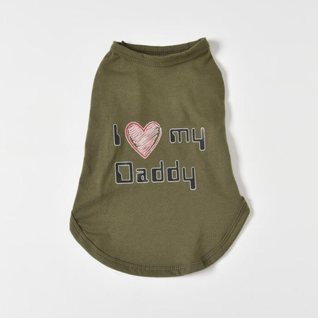 Lovely Mom Dad Dog Vest