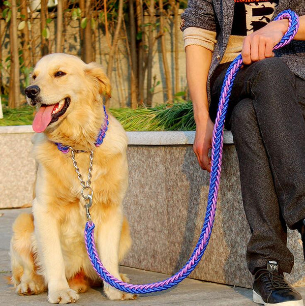 Double Strand Rope Large Dog Leashes
