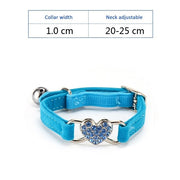 Rhinestone Crystal Velvet Crown Dog Collar