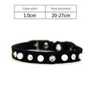 Rhinestone Crystal Velvet Crown Dog Collar