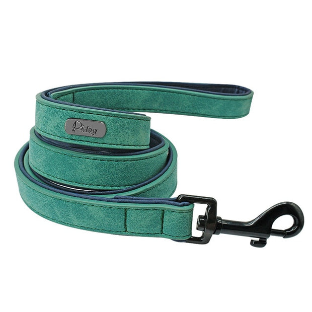 Dog Tag Collar And Leash Set