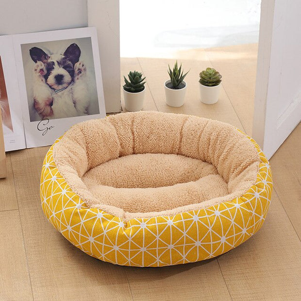 Winter Circle Dog Bed