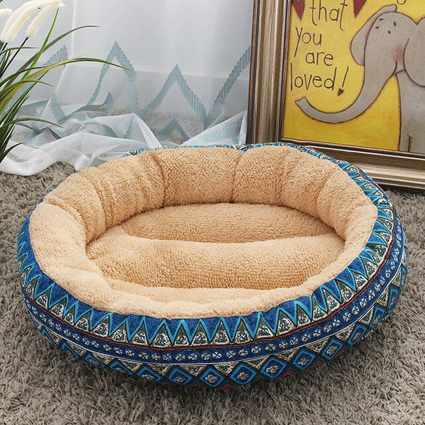 Winter Circle Dog Bed