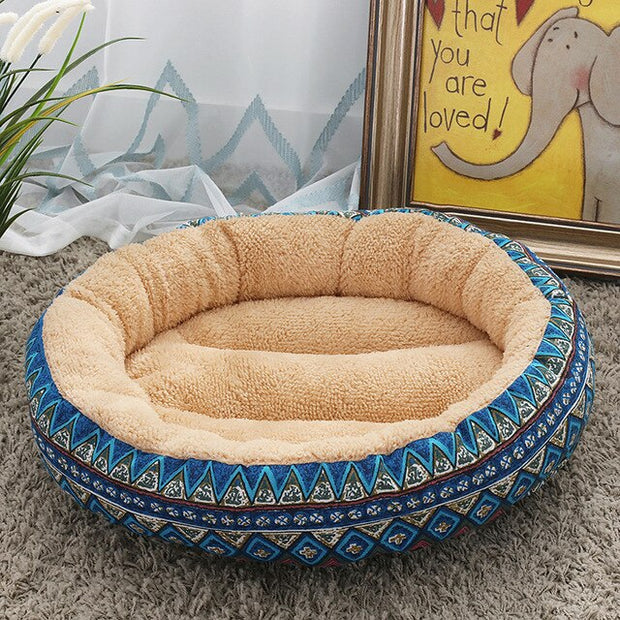 Winter Circle Dog Bed