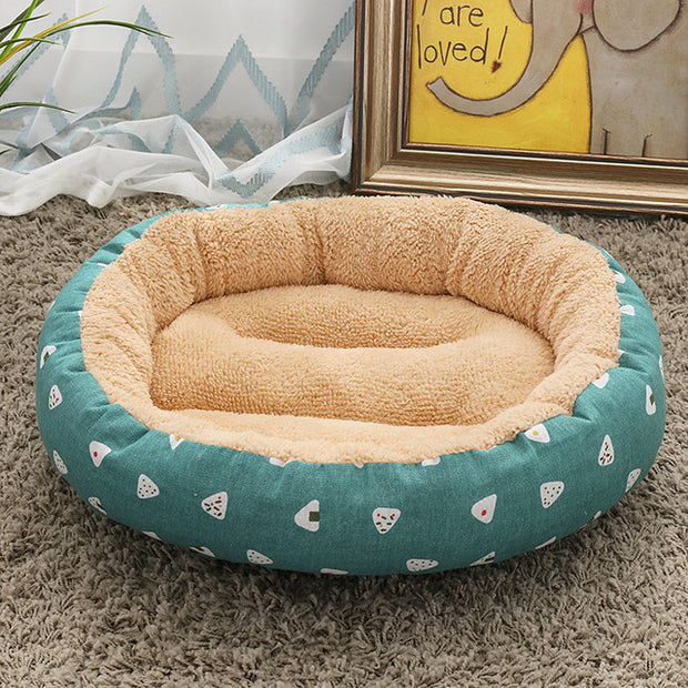 Winter Circle Dog Bed